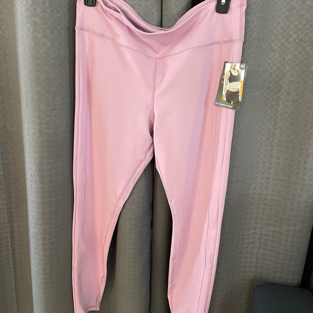 Avia Women's Performance Leggings size xxl (20) color Misty Mauve B-3 - Picture 10 of 12
